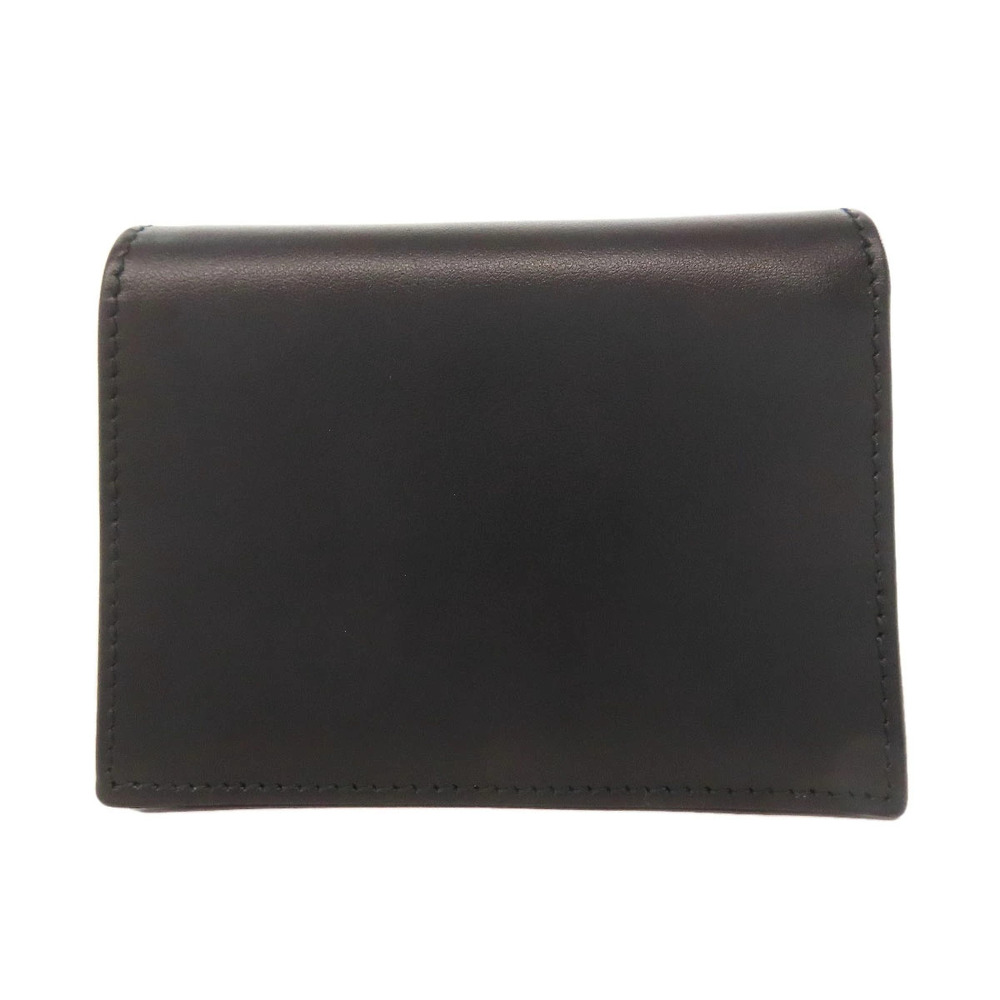 Salvatore Ferragamo motif fold leather Wallet studded bi Gancini Black
